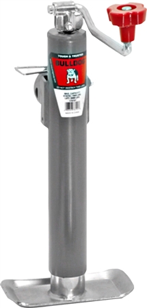 Bulldog 178101 Tubular Top-Wind Swivel Trailer Jack, 10'' Lift - 5,000 Lbs