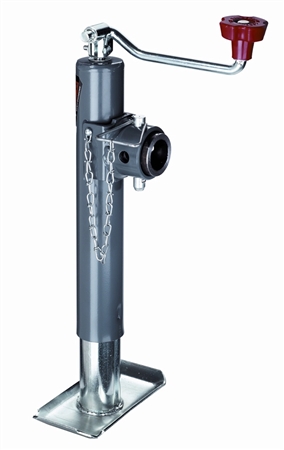 Bulldog 158451 Round Top-Wind Swivel Pop-Up Trailer Tongue Jack, 10'' Lift - 2,000 Lbs
