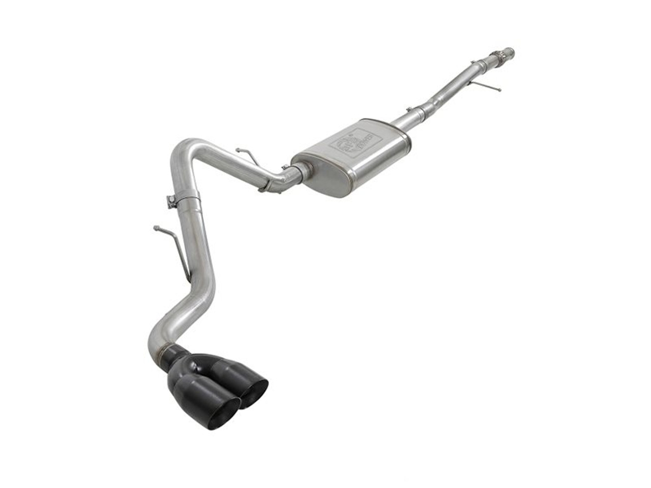 aFe Power Vulcan Series 3" 304 Stainless Steel Cat-Back Exhaust System, Black Tips :: 2019-2025 Silverado & GMC Sierra 1500 V6 4.3L & V8 5.3L