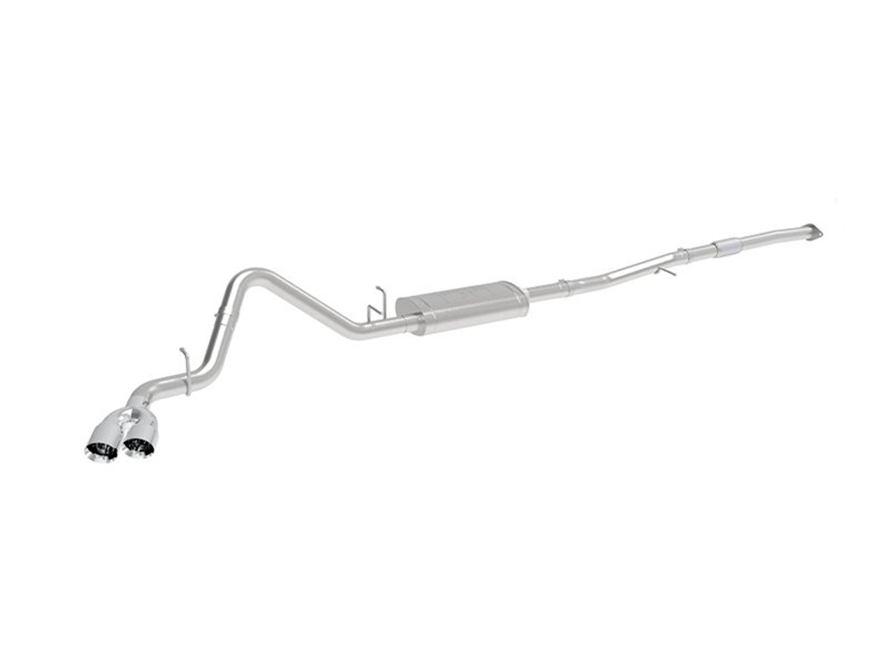 aFe Power Vulcan Series 3" 304 Stainless Steel Cat-Back Exhaust System, Polished Tips :: 2019-2025 Silverado & GMC Sierra 1500 I4 2.7L