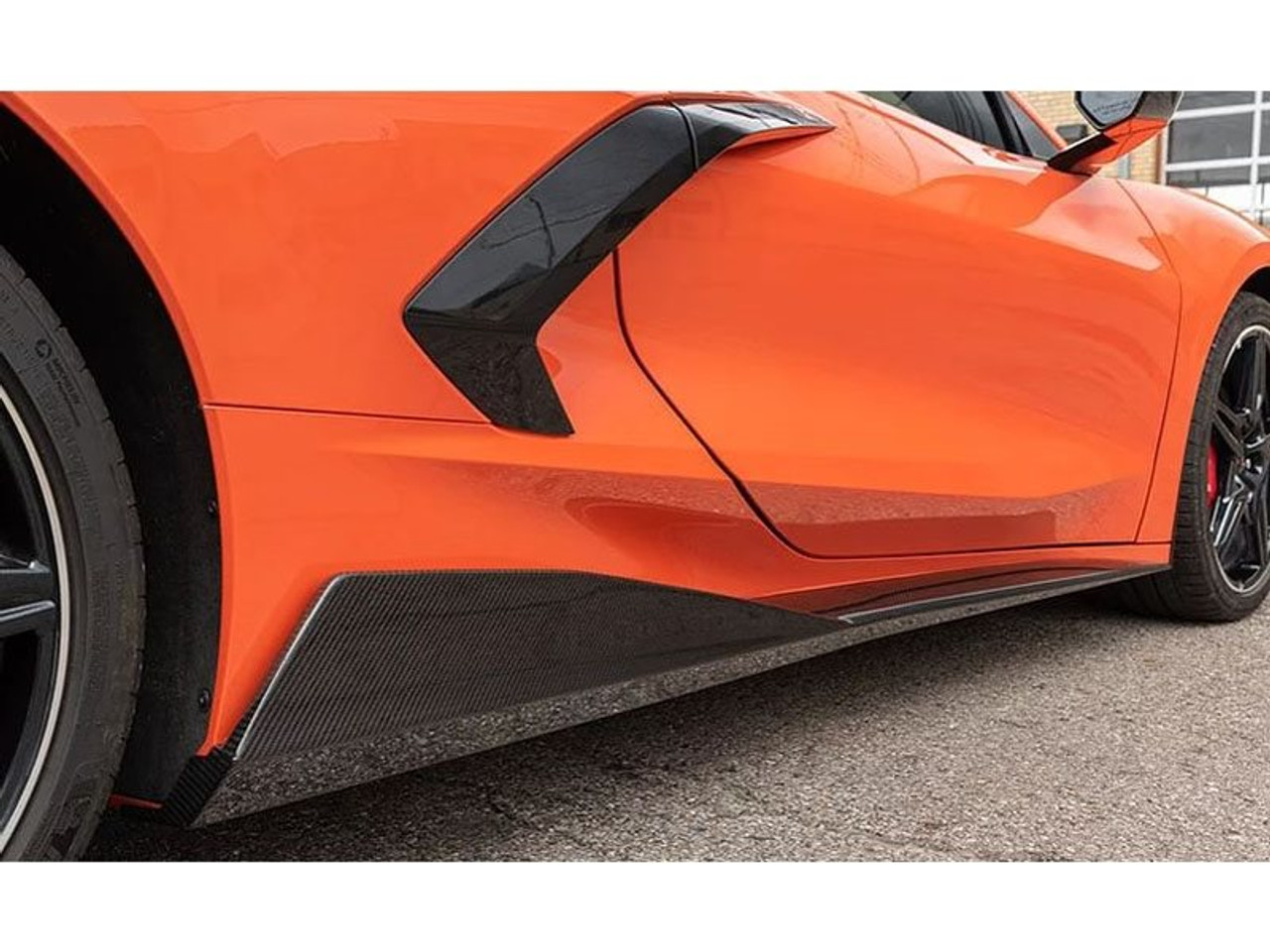 AGM "5VM" Painted Carbon Flash Metallic Sideskirts :: 2020-2025 C8 Corvette