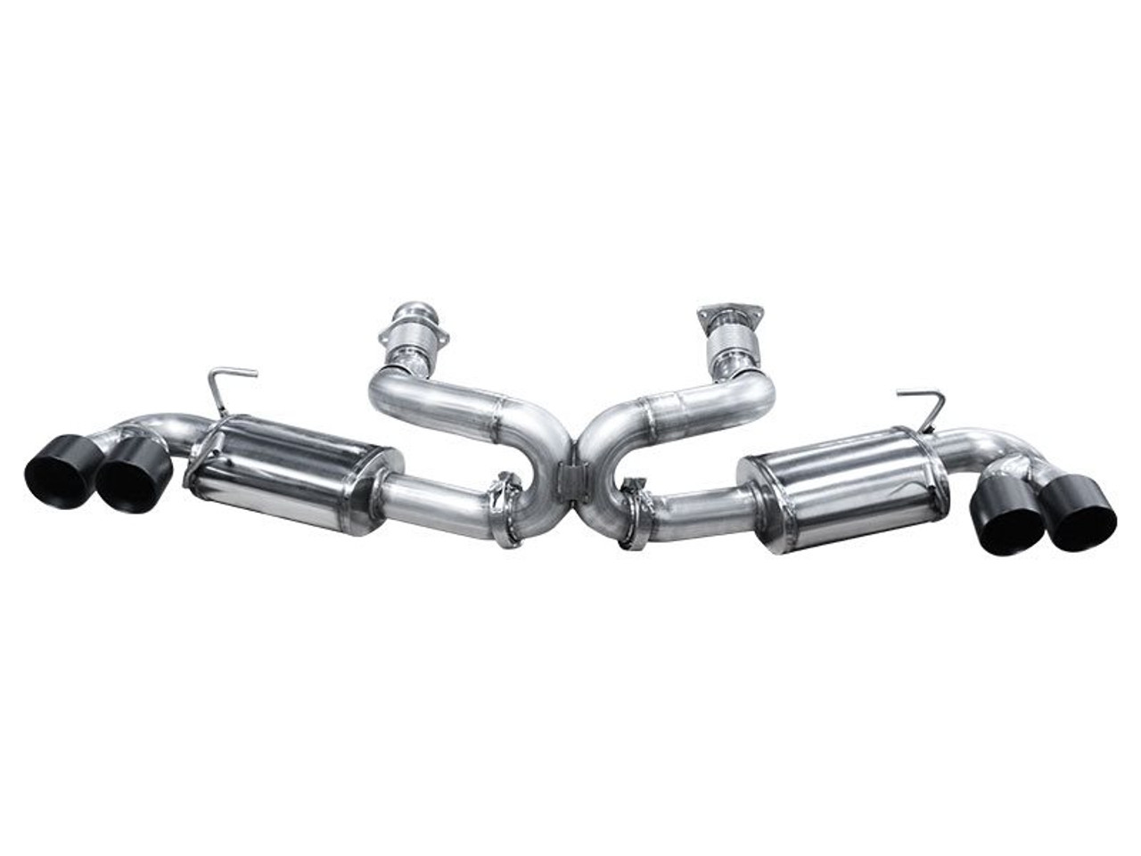 American Racing Headers R/T Cat-Back Exhaust System, Quad Polished Tips :: 2020-2025 C8 Corvette & E-Ray