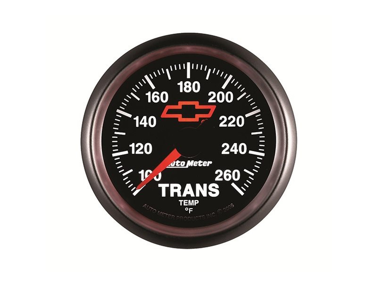 Autometer Transmission Temperature Gauge, Red Bowtie, 2 1/16", 100-250 deg ::