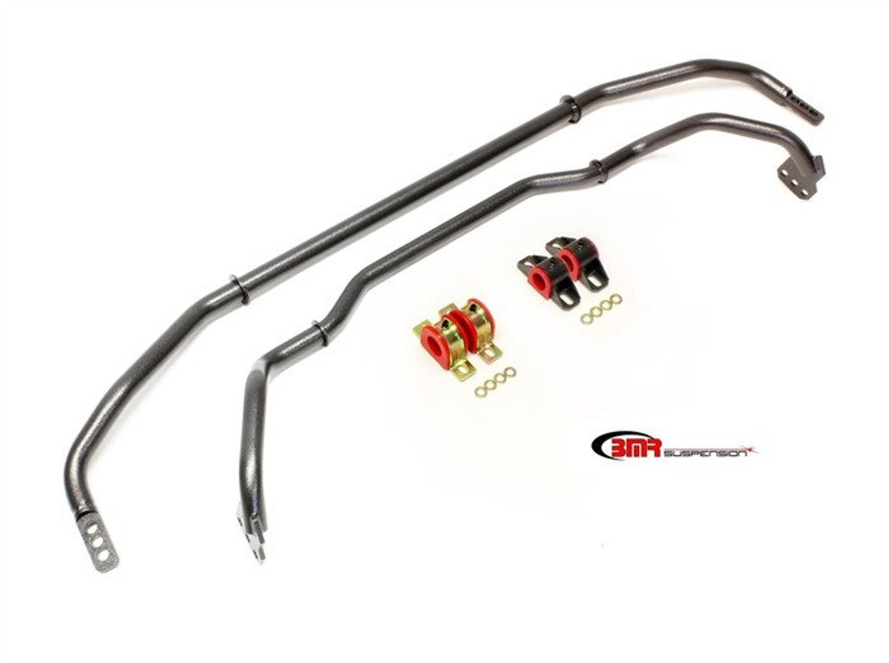 BMR Sway Bar Kit w/Bushings, Black Hammertone :: 2013-2015 Camaro SS