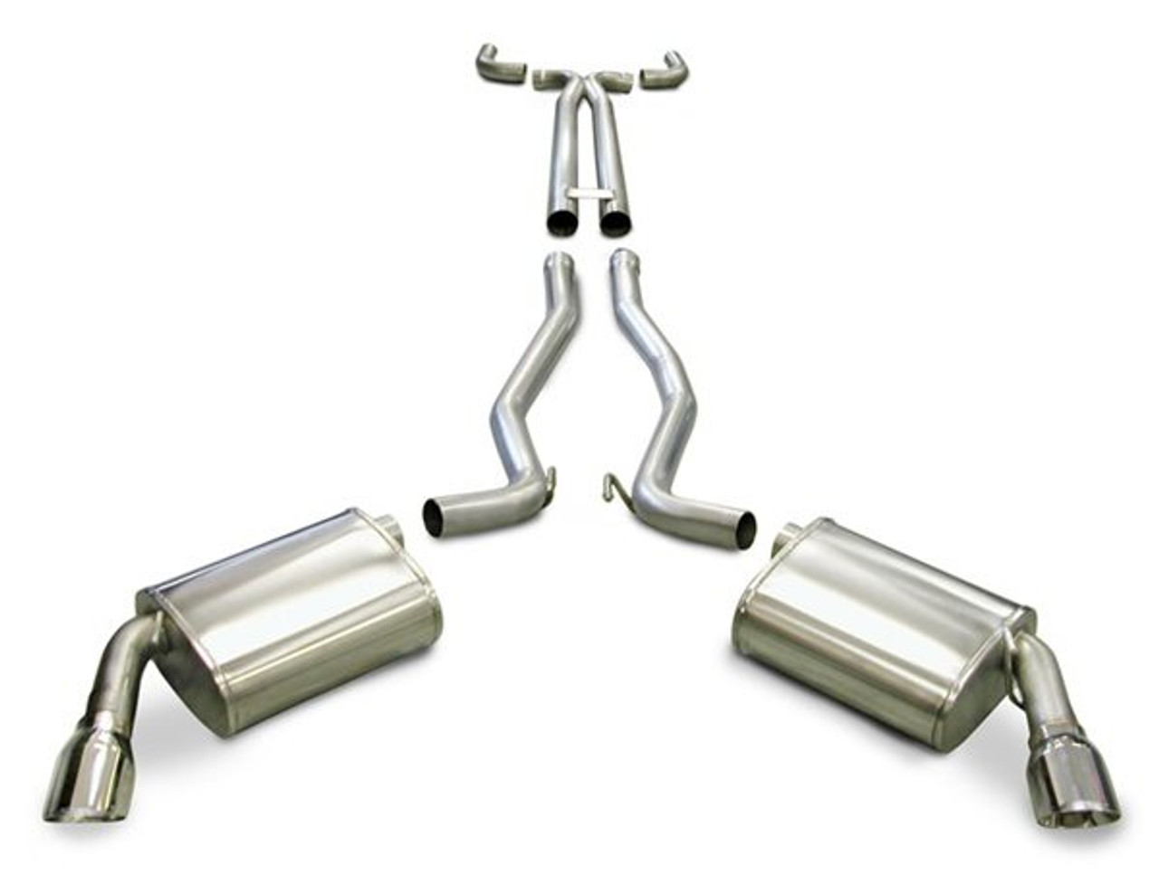 Corsa Sport Cat-Back Exhaust :: 2010-2015 Camaro SS LS3