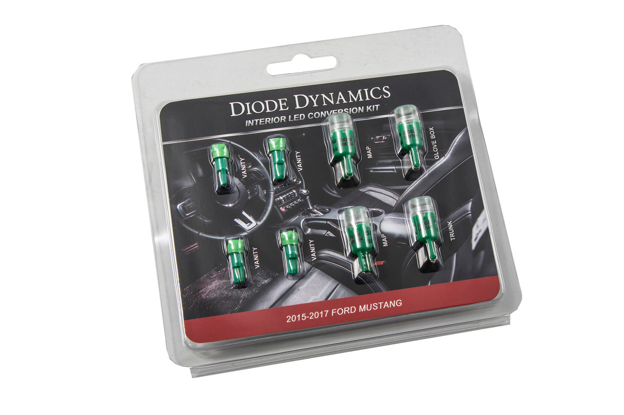 Diode Dynamics Stage 1 Interior LED Light Kit, Green :: 2015-2017 Ford Mustang