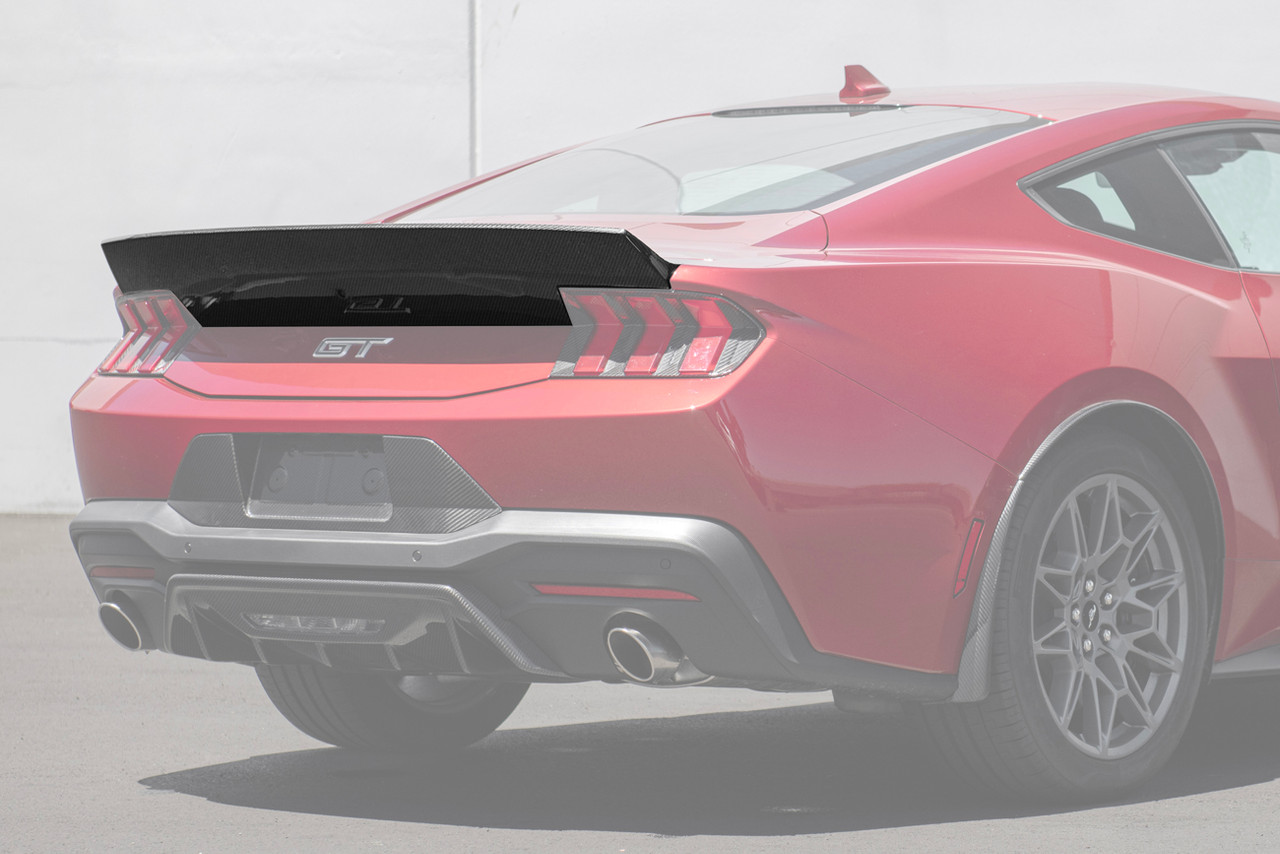 EOS Rear Ducktail Integrated Spoiler Module, Carbon Fiber :: 2024-2025 Ford Mustang