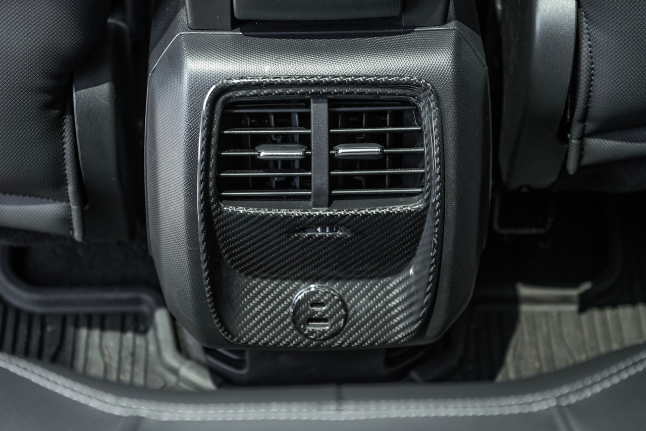 EOS Rear AC Panel Cover, Carbon Fiber :: 2021-2025 Ford Mustang Mach-E