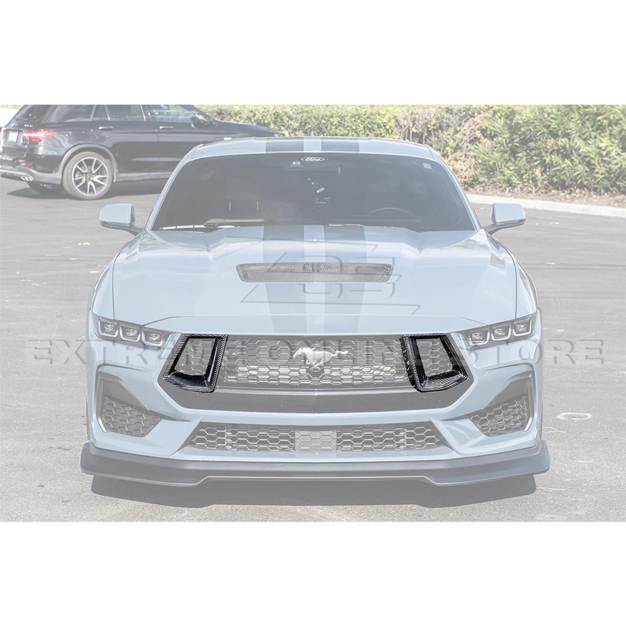 EOS Upper Grille Inserts, Carbon Fiber :: 2024-2025 Ford Mustang GT