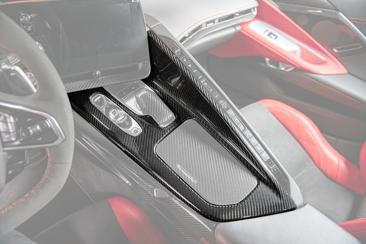 EOS Center Console Panel Cover, Carbon Fiber :: 2020-2025 Corvette