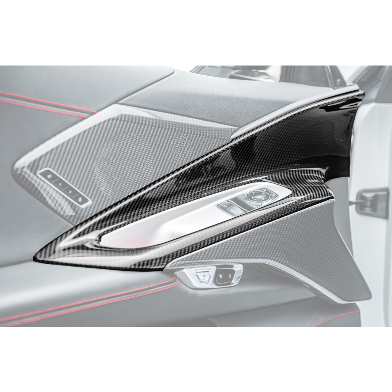 EOS Window Switch Trim Cover, Carbon Fiber :: 2020-2025 Corvette C8