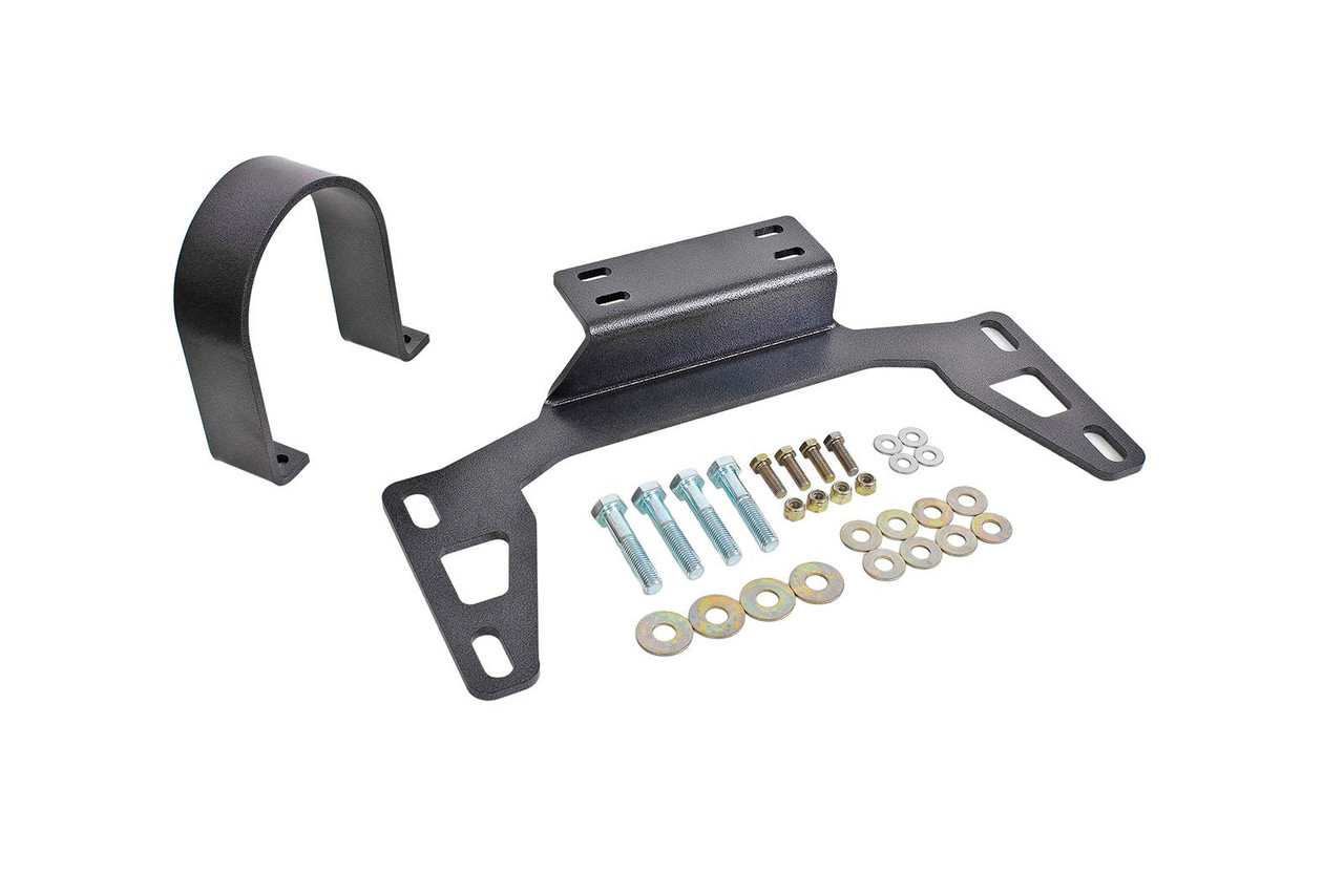 BMR Driveshaft Safety Loops, Black Hammertone :: 2015-2025 Ford Mustang