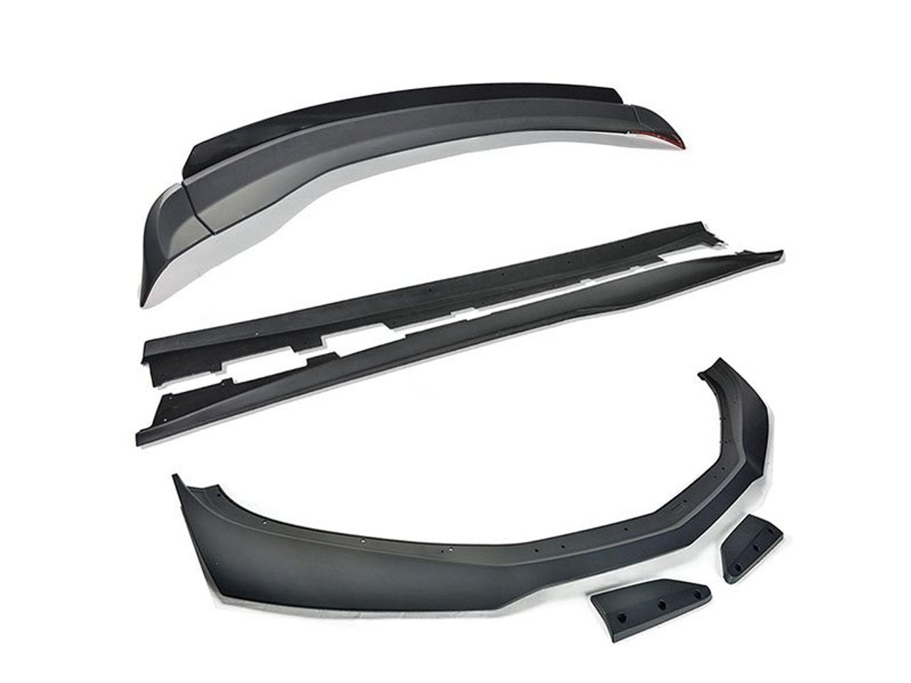 EOS Aerodynamic Full Body Kit w/ Front Splitter, Side Skirts, and Rear Spoiler, Unpainted :: 2017-2024 Camaro SS/1LE, 2019-2024 Camaro I4 2.0L & V6