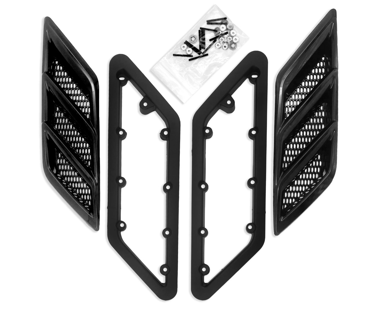 Roush Fender Vent Heat Extractor, Gloss Black :: 2015-2023 Ford Mustang