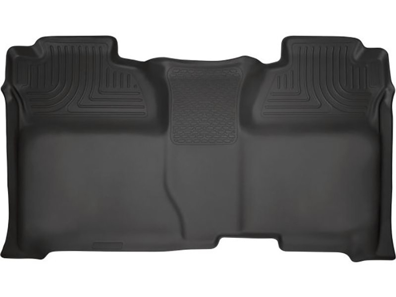 Husky Liners WeatherBeater 2nd Seat Floor Liners, Black :: 2014-2018 Silverado & GMC Sierra 1500 Crew Cab