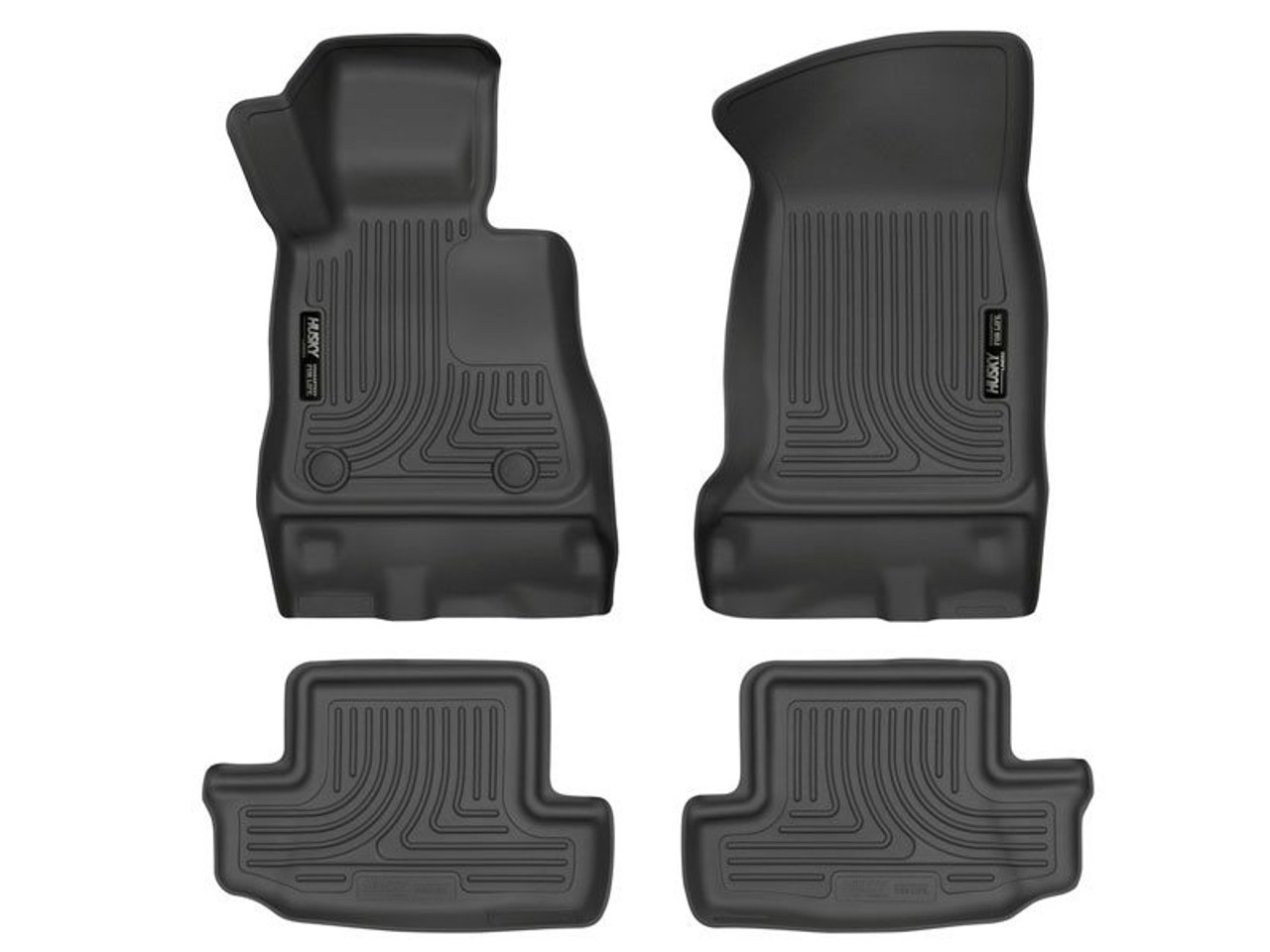 Husky Liners Floor Mats (Front & Rear) Black :: 2016-2024 Camaro