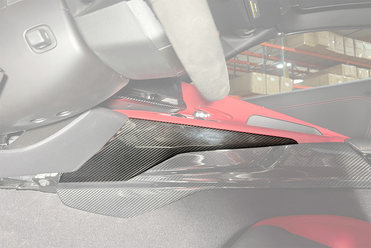 EOS Center Console Side Upper Trim Vent Cover, Carbon Fiber :: 2020-2025 Corvette C8