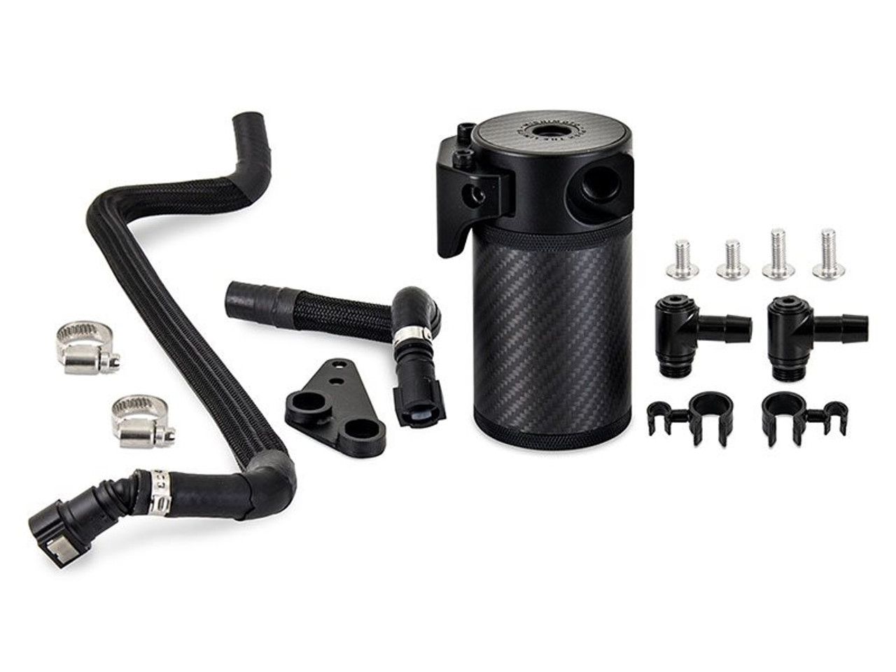 Mishimoto Baffled Carbon Fiber Oil Catch Can, PCV Side :: 2020-2025 C8 Corvette Coupe