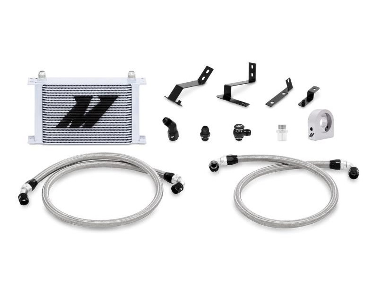 Mishimoto Engine Oil Cooler Kit, Silver w/Non-Thermostatic Plate :: 2016-2024 Camaro SS