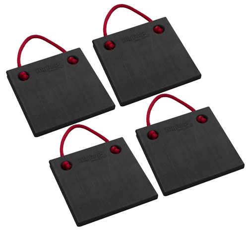 Bigfoot P121210-4 RV Outrigger Pads - 12'' x 12'' x 1'' - Black - 4 Pack