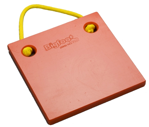 Bigfoot P121210-SO RV Outrigger Pad - 12'' x 12'' x 1'' - Safety Orange