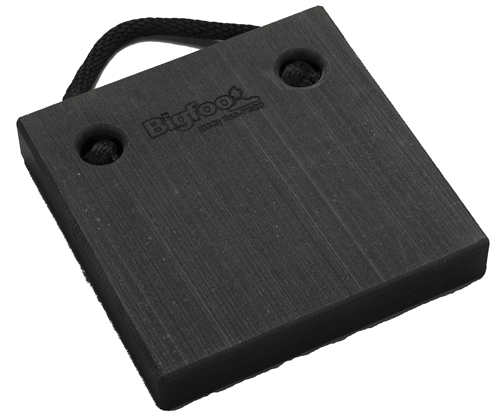 Bigfoot P121220-BK RV Outrigger Pad - 12'' x 12'' x 2'' - Black