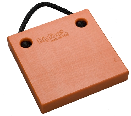 Bigfoot P121220-SO RV Outrigger Pad - 12'' x 12'' x 2'' - Safety Orange