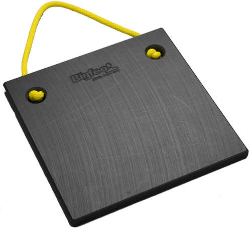 Bigfoot P151510-BK RV Outrigger Pad - 15'' x 15'' x 1'' - Black