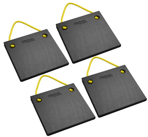 Bigfoot P151520-BK-4 RV Outrigger Pads - 15'' x 15'' x 2'' - Black - 4 Pack