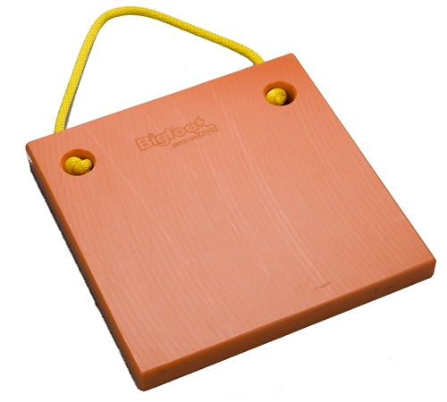 Bigfoot P151520-SO RV Outrigger Pad - 15'' x 15'' x 2'' - Safety Orange