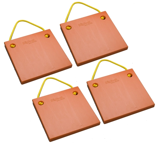 Bigfoot P151520-SO-4 RV Outrigger Pads - 15'' x 15'' x 2'' - Safety Orange - 4 Pack