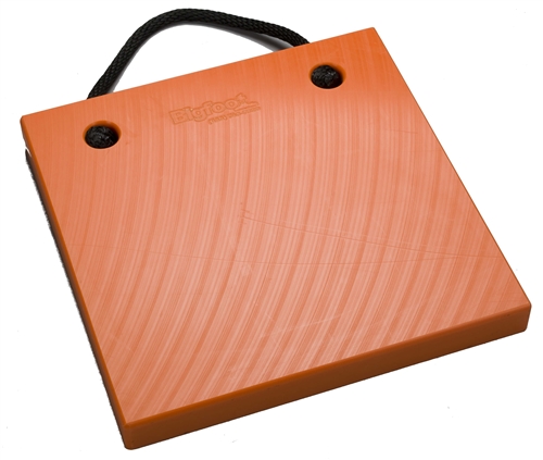 Bigfoot P181810-SO RV Outrigger Pad - 18'' x 18'' x 1'' - Safety Orange