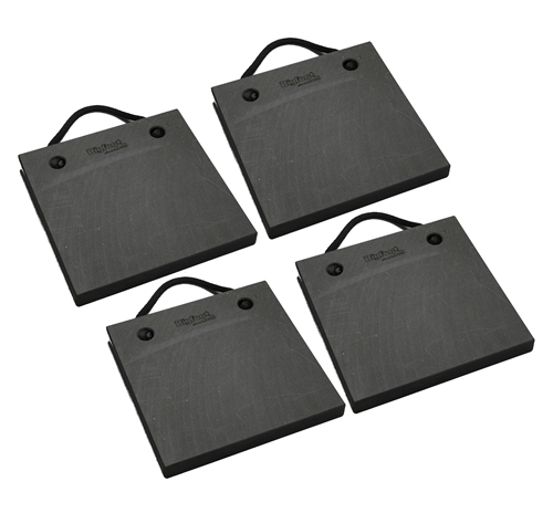 Bigfoot P181820-BK-4 RV Outrigger Pads - 18'' x 18'' x 2'' - Black - 4 Pack