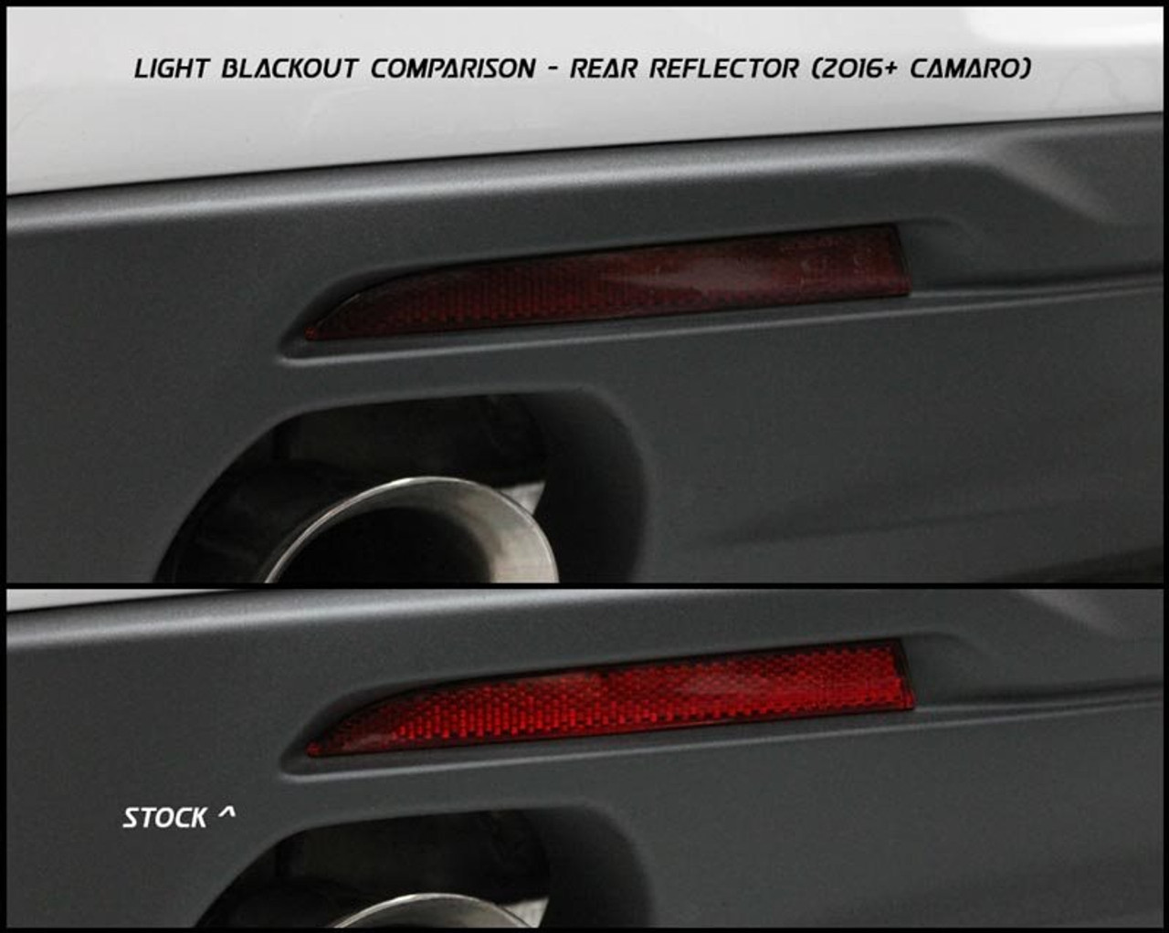 Phastek Rear Reflector Blackout Kit :: 2016-2024 Camaro