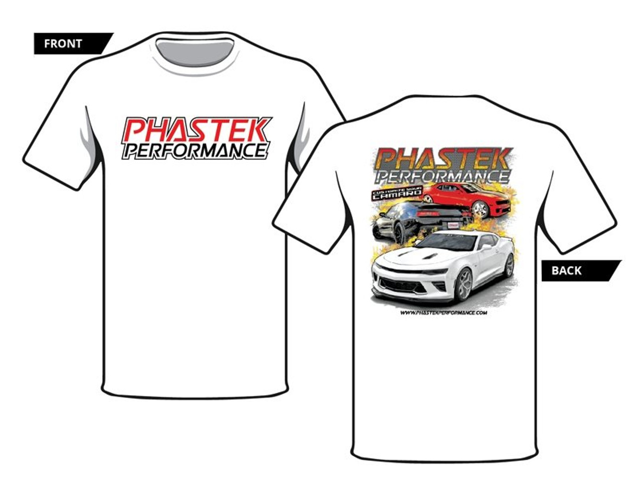 Phastek "Customize Your Camaro" White T-Shirt ::