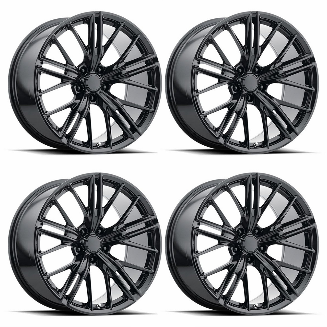 PR194 2017 ZL1 Replica Wheel Set, Gloss Black, 20x10:: 2010-2015 Camaro