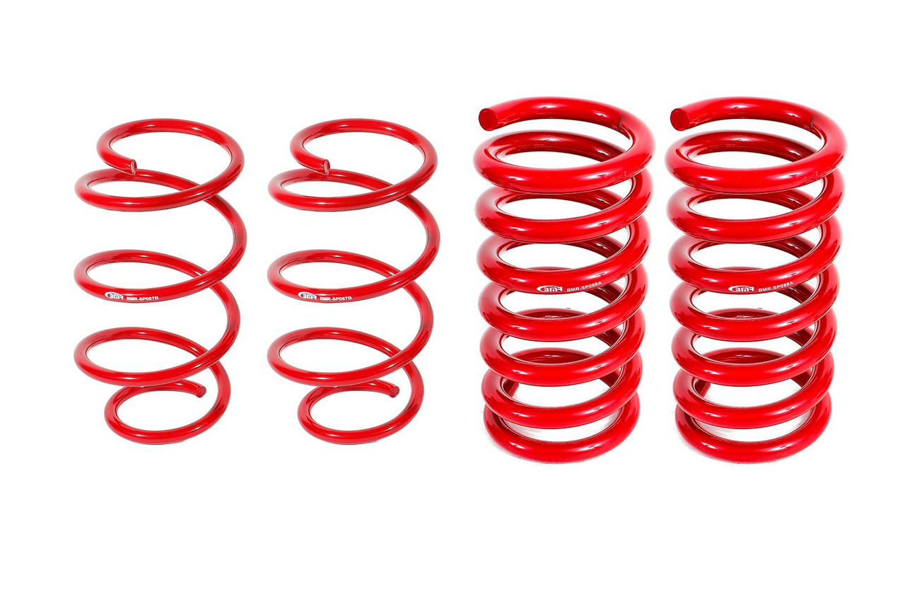 BMR 1.25" Front & .25" Rear Lowering Springs, Drag Version :: 2015-2025 Ford Mustang w/o Magneride