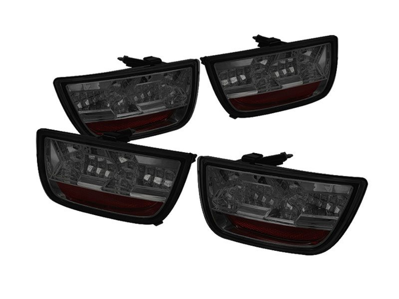 Spyder LED Tail Lights, Smoked Lens/Chrome Housing :: 2010-2013 Camaro