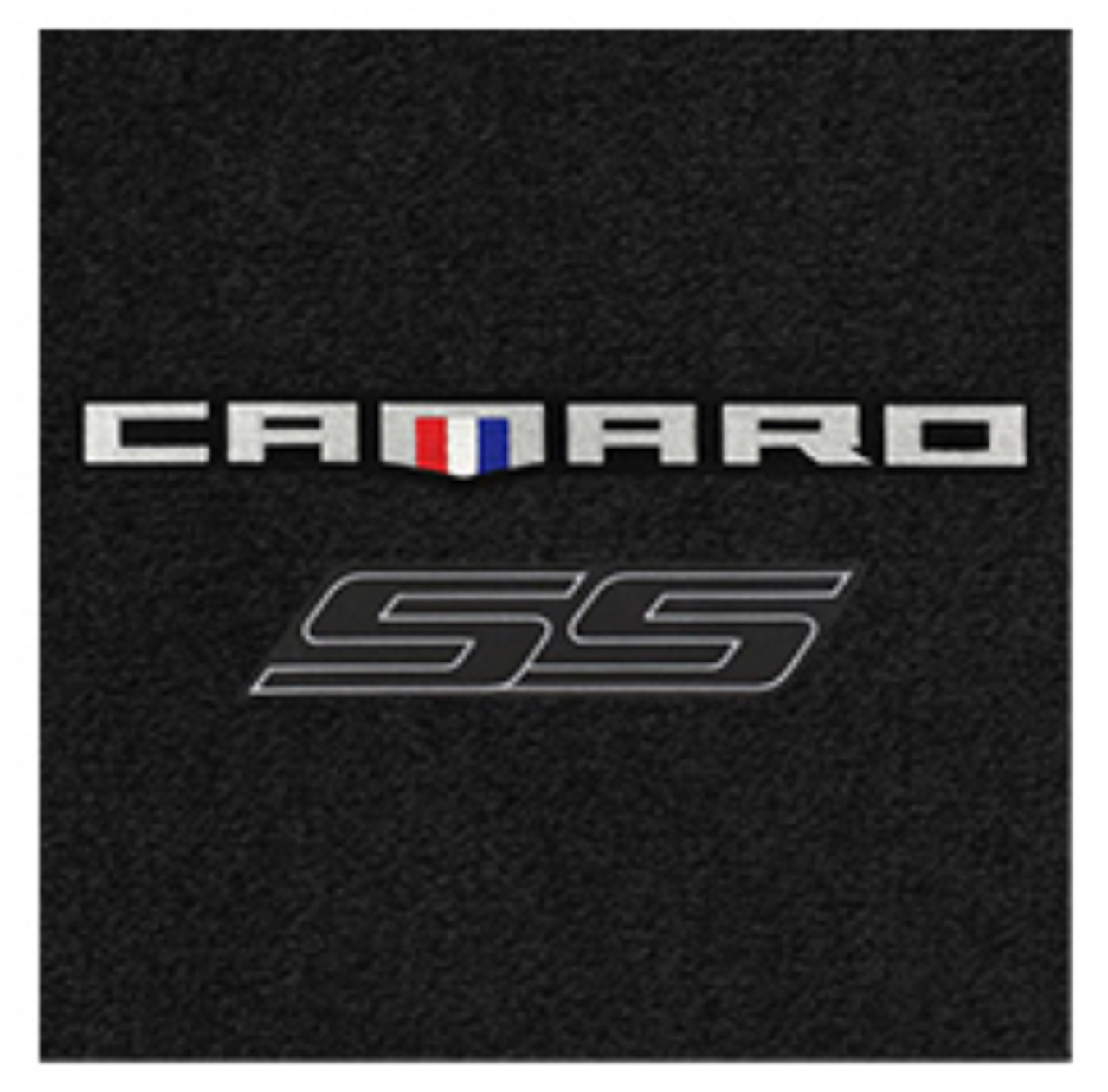 Lloyd 2pc Front Ultimat Floor Mats, Black Mats w/ Black Camaro SS Logo :: 2016-2024 Camaro