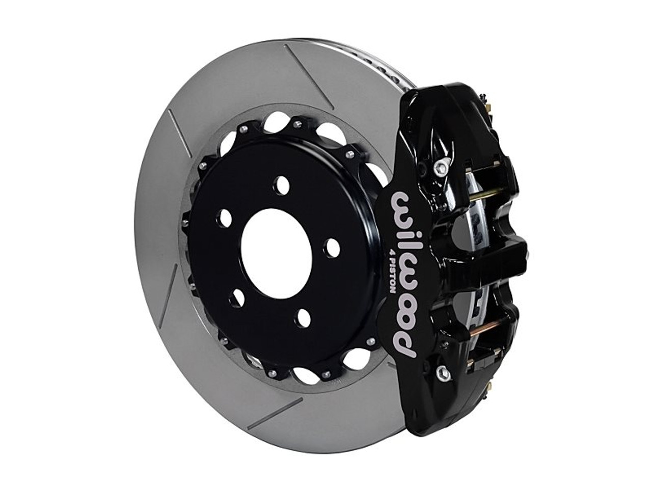 Wilwood AERO4 Rear Big Brake Kit, Black 4 Piston Calipers, 14.25" Slotted Rotors :: 2016-2019 Camaro SS