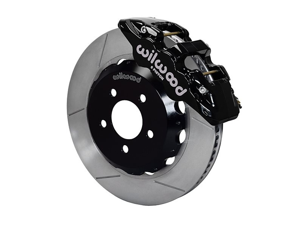 Wilwood AERO6 Front Big Brake Kit, Black 6 Piston Calipers, 15" Slotted Rotors :: 2016-2019 Camaro