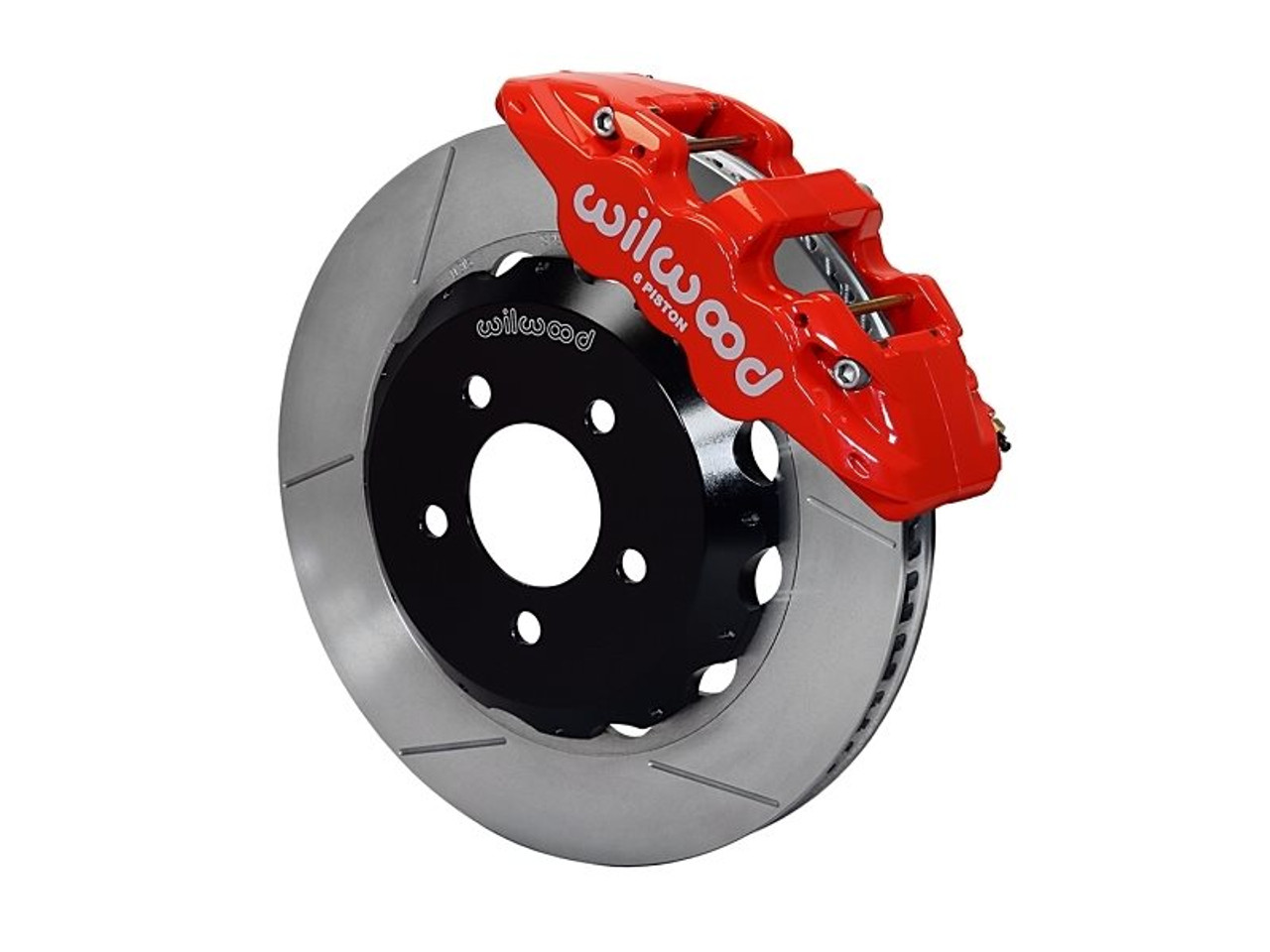 Wilwood AERO6 Front Big Brake Kit, Red 6 Piston Calipers, 15" Slotted Rotors :: 2016-2019 Camaro