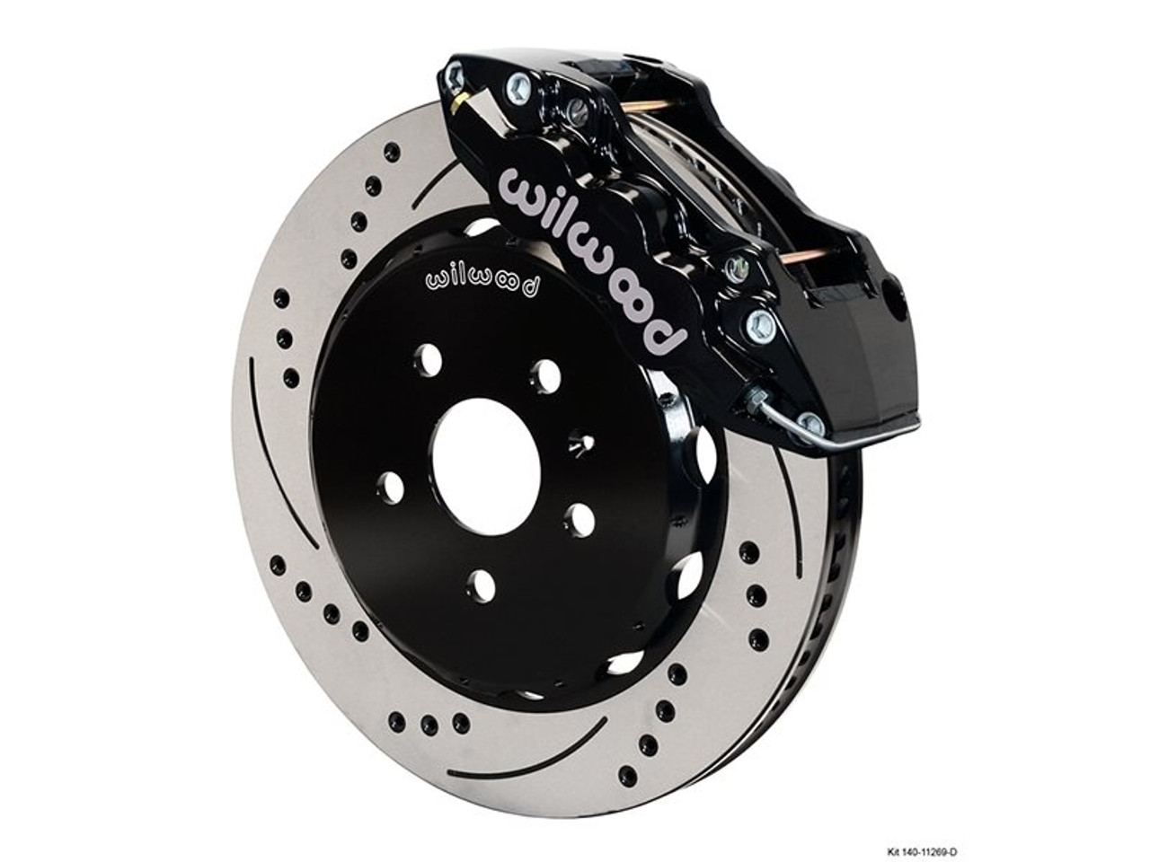 Wilwood AERO6 Front Big Brake Kit, Black 6 Piston Calipers, 14.25" Drilled & Slotted Rotors :: 2010-2015 Camaro SS