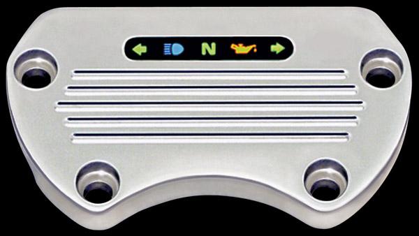 Yankee Engineuity Flat-mount Tach/speedo Base W/ LED Light Bar & Harness For 7 Motorcycle Street - YE-B-14