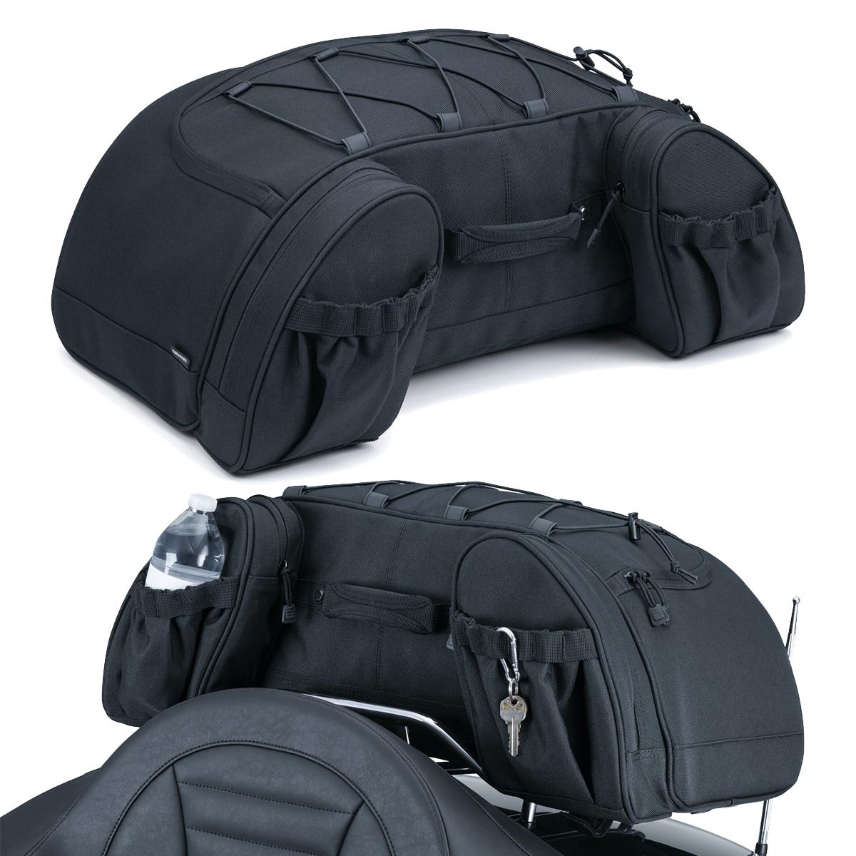 Kuryakyn Momentum Hitchhiker Trunk Rack Bag, Black Motorcycle Street - 5281