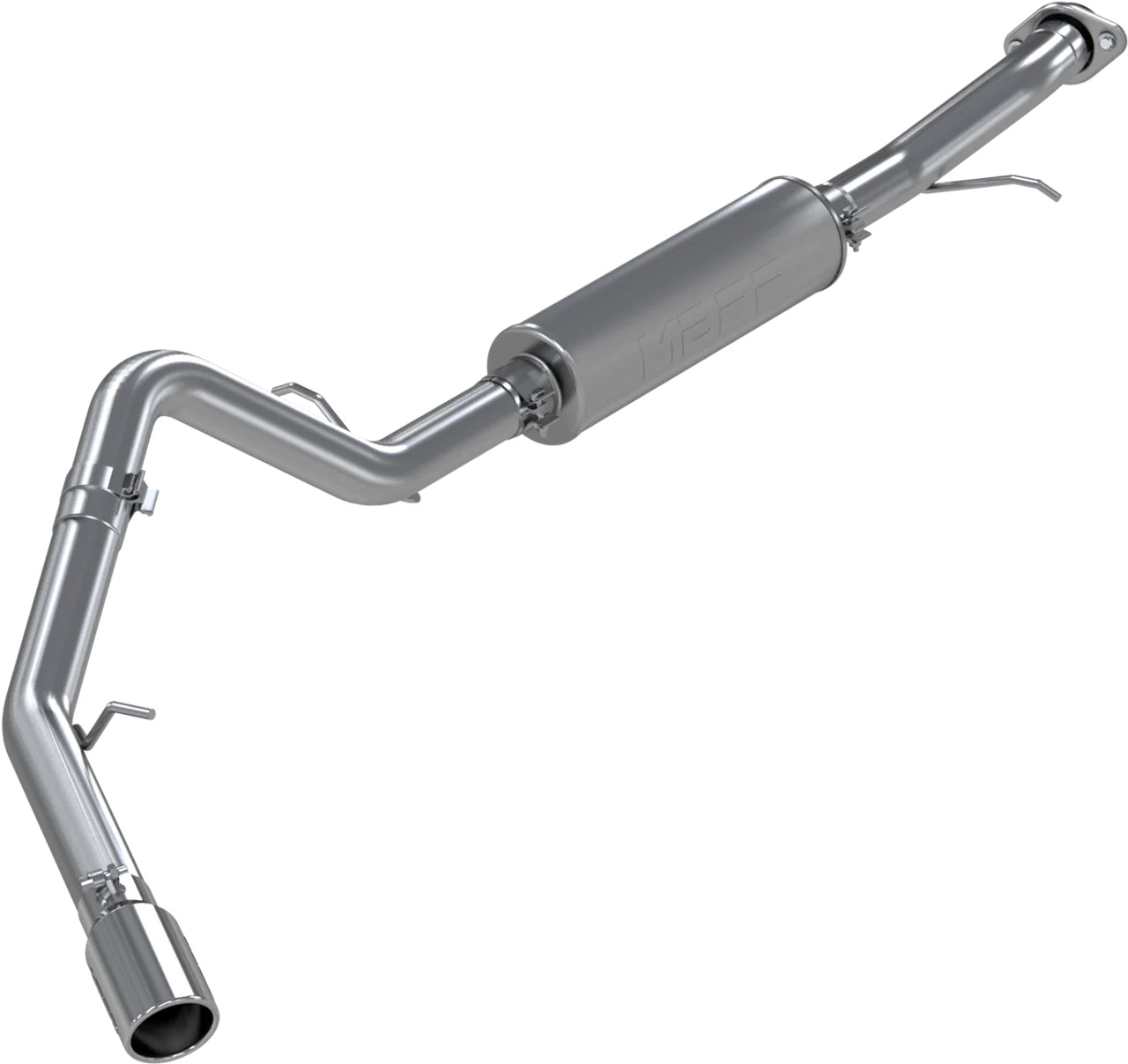 MBRP Armor Plus 3" Cat-Back Exhaust System w/ 4" Single Polished Tip, Single Side Exit :: 2000-2006 Chevrolet Tahoe, GMC Yukon 5.3L V8