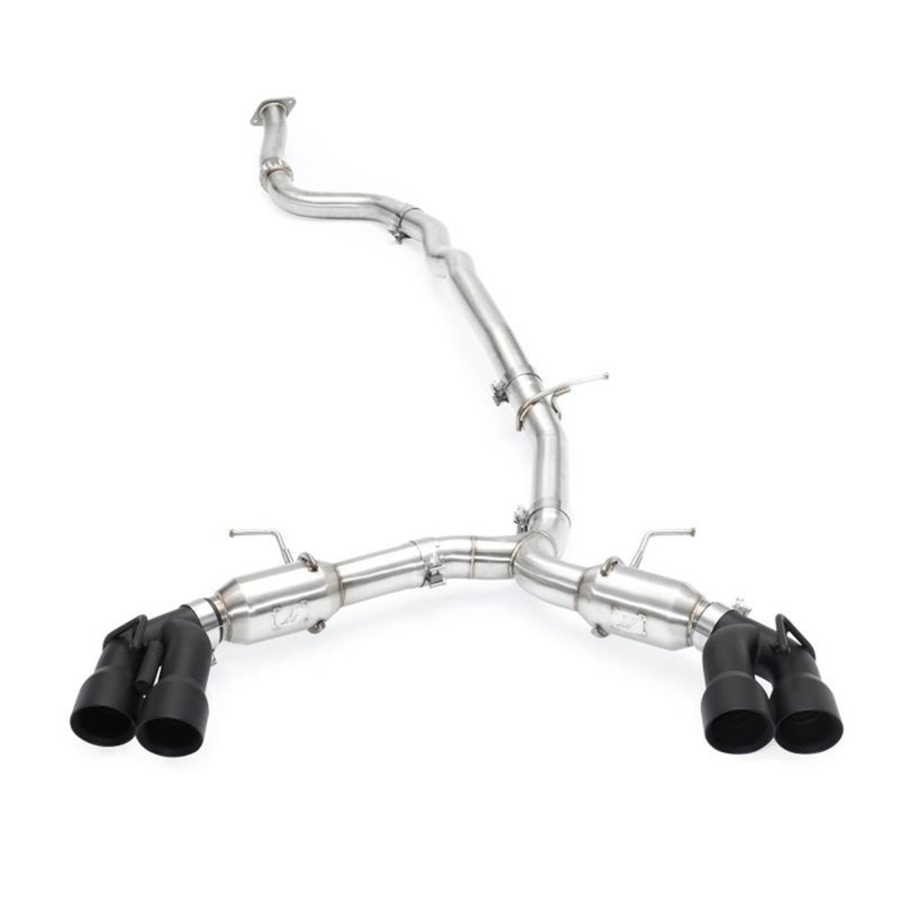 Mishimoto 3" Stainless Steel Pro Cat-Back Exhaust, 4" Quad Black Tips :: 2016-2023 Camaro 2.0 Turbo