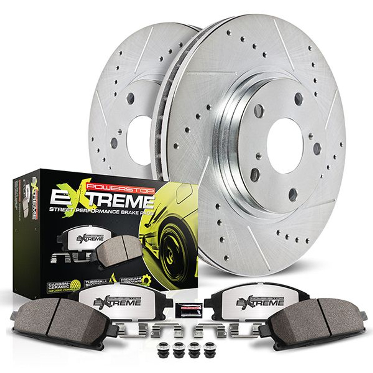 PowerStop Z26 Extreme Street Warrior Upgrade Kit, Rear :: 2016-2024 Camaro SS w/ 4 & 6 Piston Front Caliper