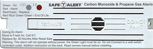 Safe-T-Alert 35 Series Dual CO/LP RV Gas Detector - Surface Mount - White