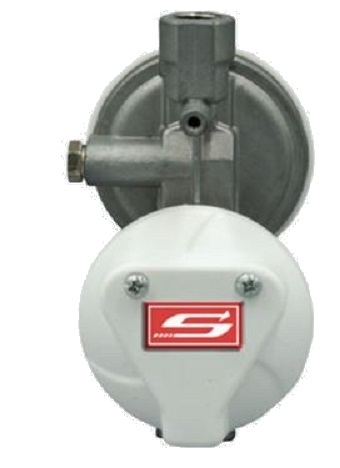 Suburban LP-R524V Vertical Propane Regulator With Shut Off Valve, 1/4'' Female NPT x 3/8'' Female NPT, 160K BTU